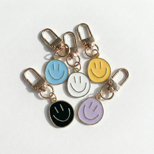 Happy Face Bag Charm