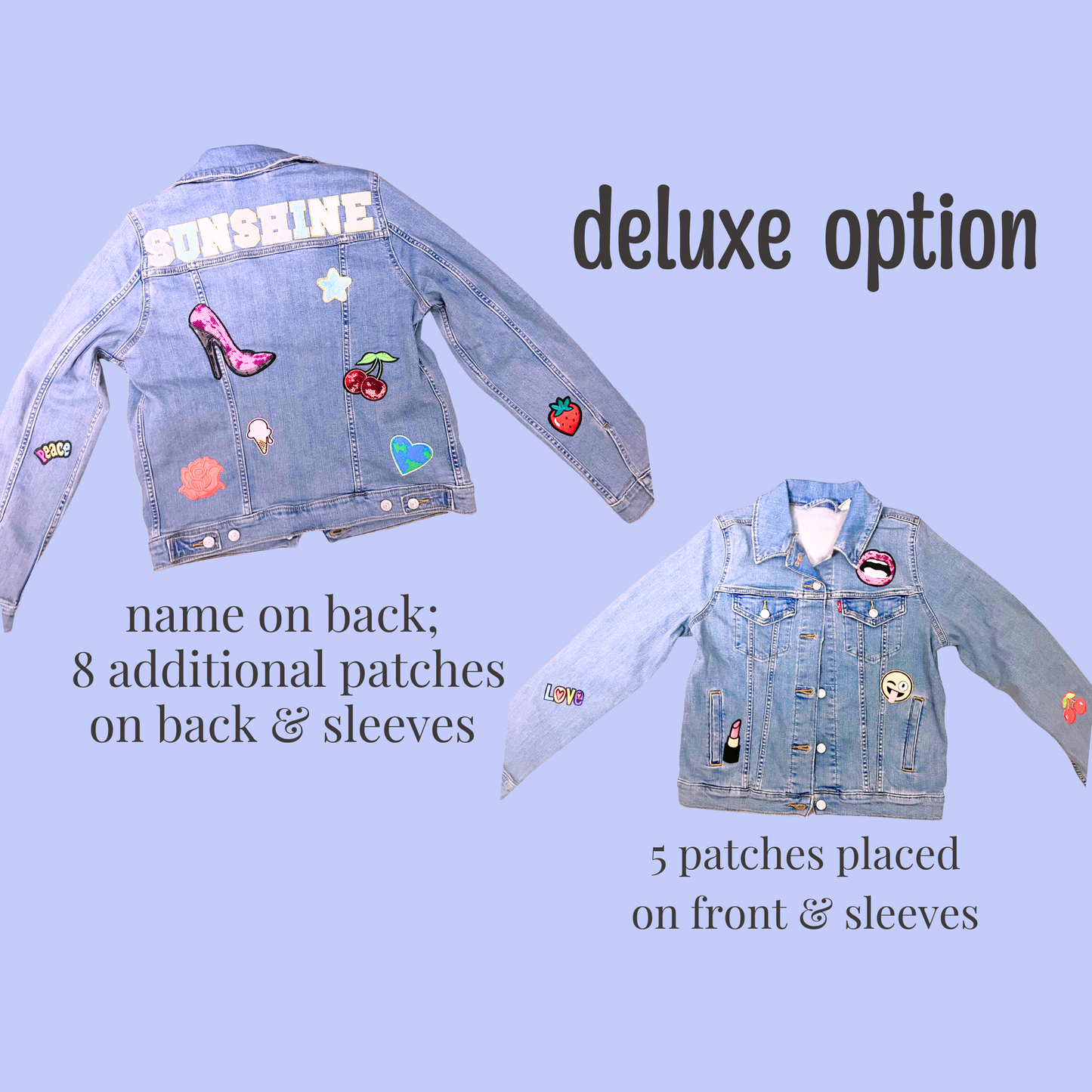 Girl's Denim Patch Jacket