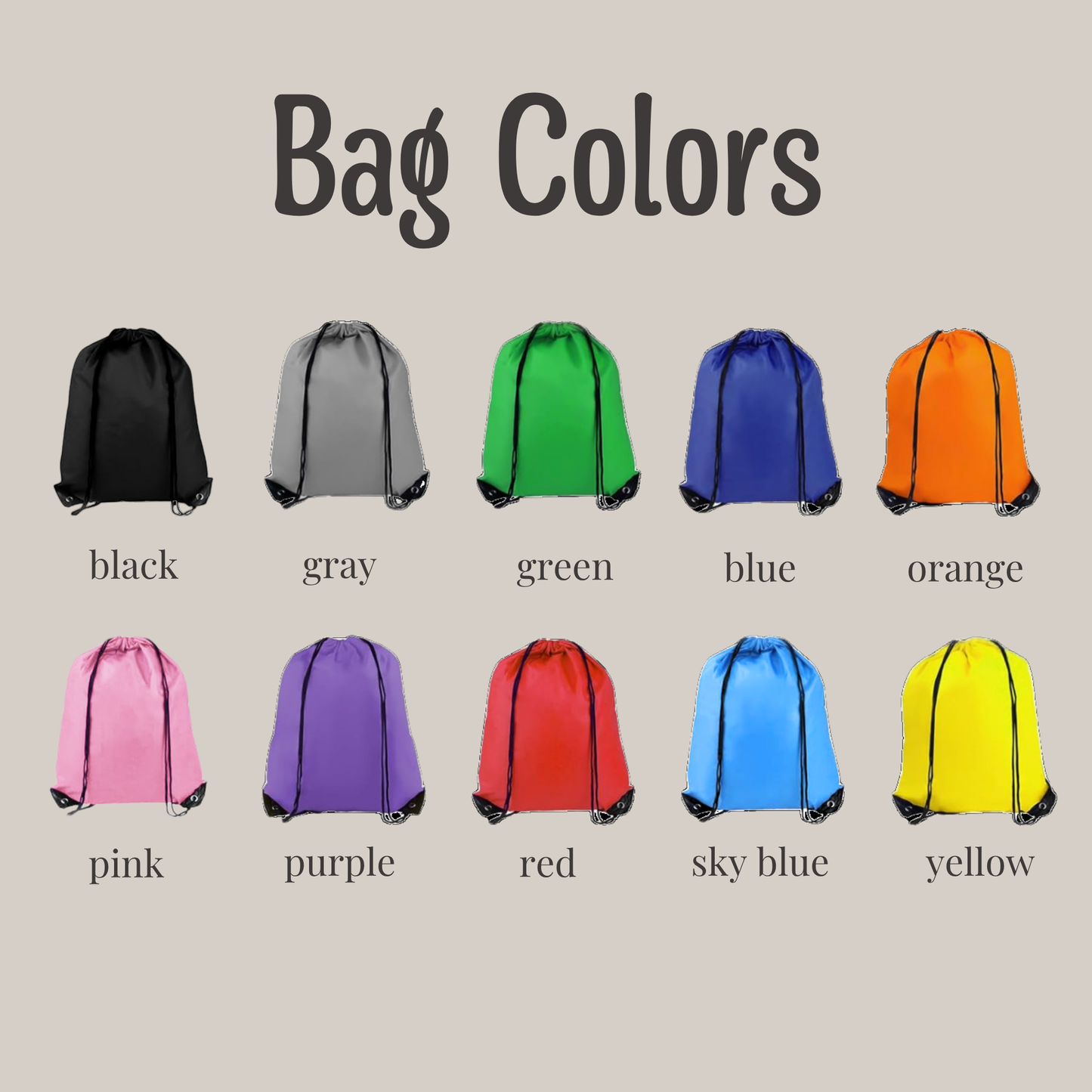 Drawstring Bag Favors