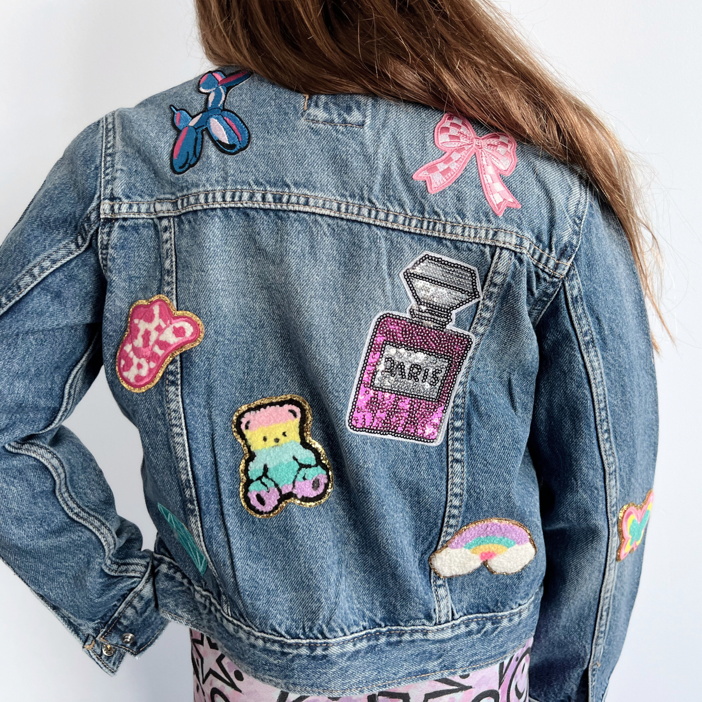 Girl's Denim Patch Jacket