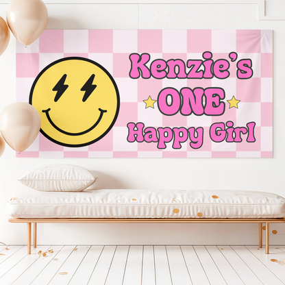 1st Birthday Banner for Girls