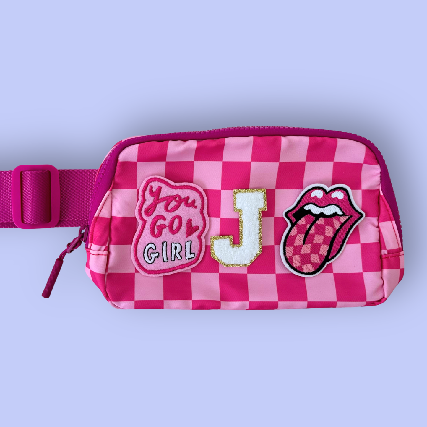 Black Checkered Patch Bag (Copy)