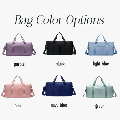 Custom Duffle Bag for Girls – Nylon Travel Bag with Chenille Patches