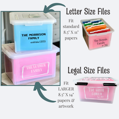 Family File Box