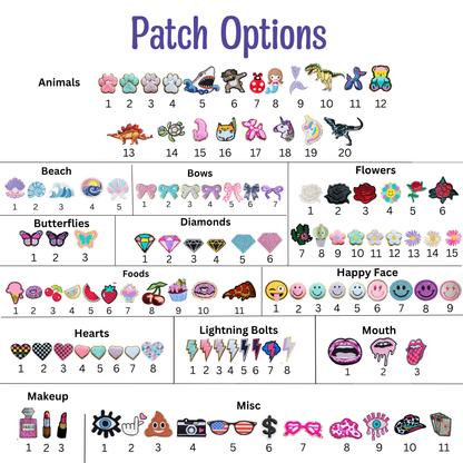 Custom Duffle Bag for Girls – Nylon Travel Bag with Chenille Patches